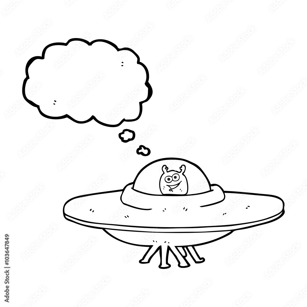 thought bubble cartoon flying saucer thought bubble cartoon flying saucer