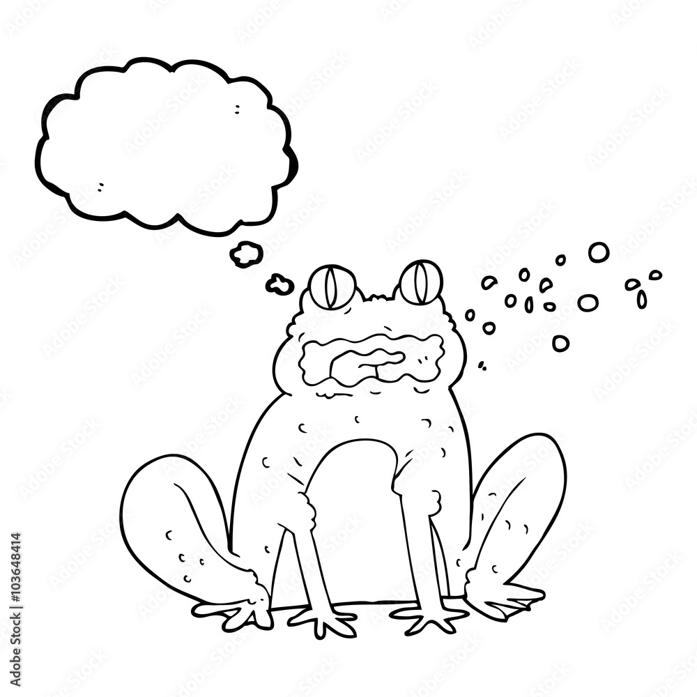 thought bubble cartoon burping frog thought bubble cartoon burping frog