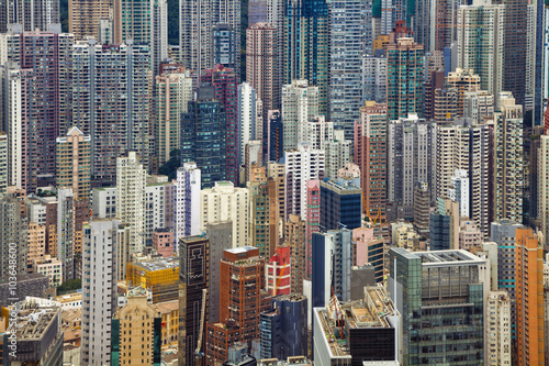 Hong Kong. Dense residential building in Hong Kong.