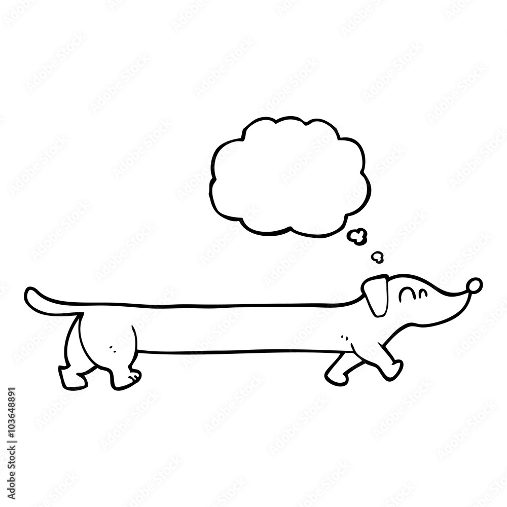 thought bubble cartoon dachshund thought bubble cartoon dachshund