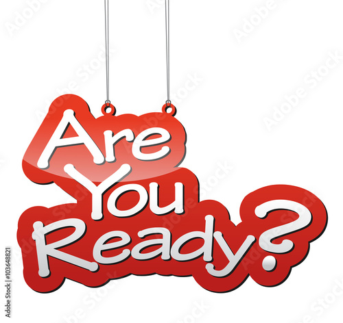 red vector background are you ready