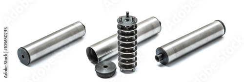 Guns silencer assembled and disassembled