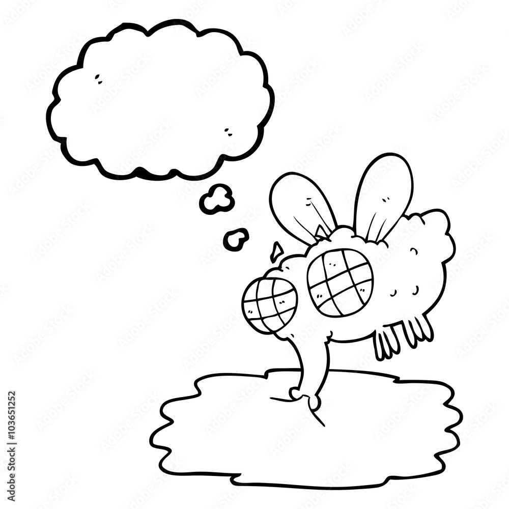 thought bubble cartoon gross fly thought bubble cartoon gross fly