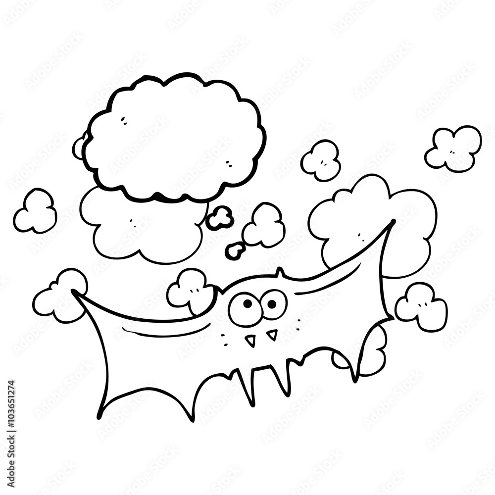 thought bubble cartoon vampire bat thought bubble cartoon vampire bat