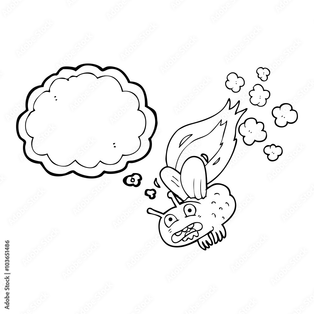 thought bubble cartoon fly crashing and burning thought bubble cartoon fly crashing and burning