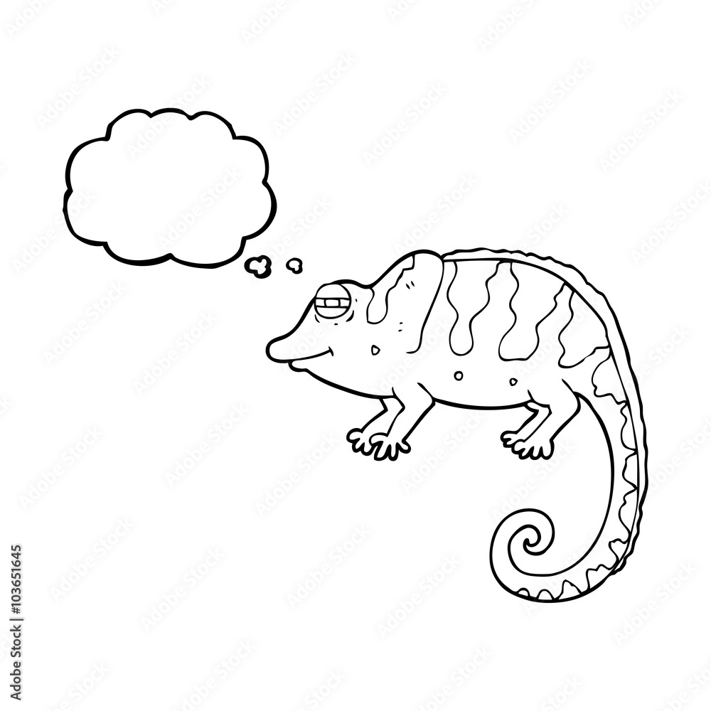 thought bubble cartoon chameleon thought bubble cartoon chameleon