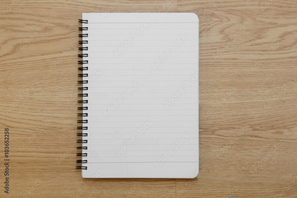 blank book with copy space on the wooden floor blank book with copy space on the wooden floor
