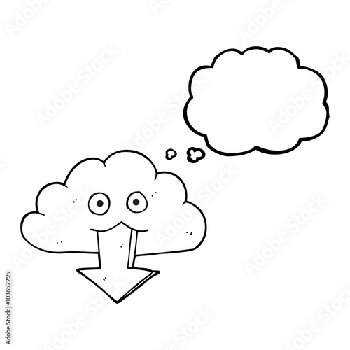 thought bubble cartoon download from the cloud