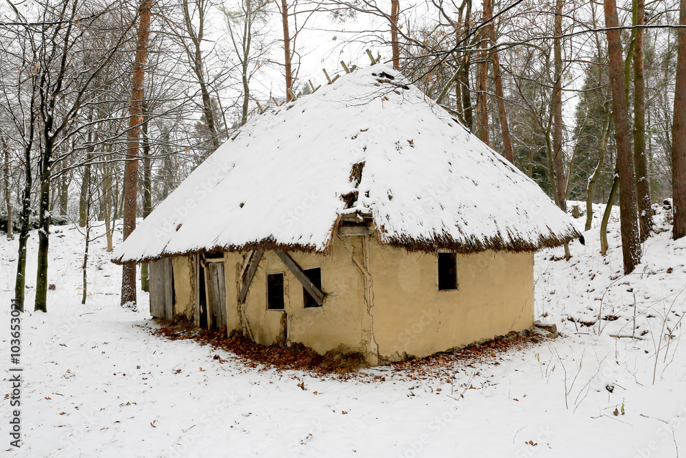 old abandoned clay house, take it in Ukraine old abandoned clay house, take it in Ukraine