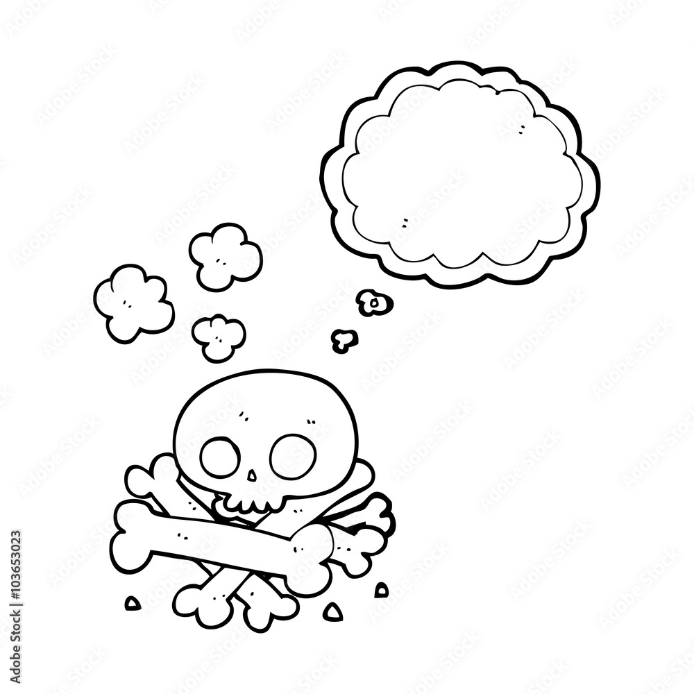 thought bubble cartoon pile of bones thought bubble cartoon pile of bones