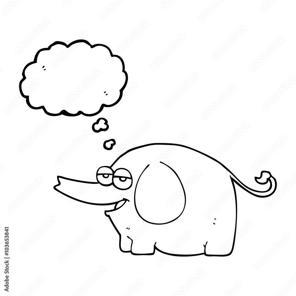 thought bubble cartoon elephant squirting water thought bubble cartoon elephant squirting water