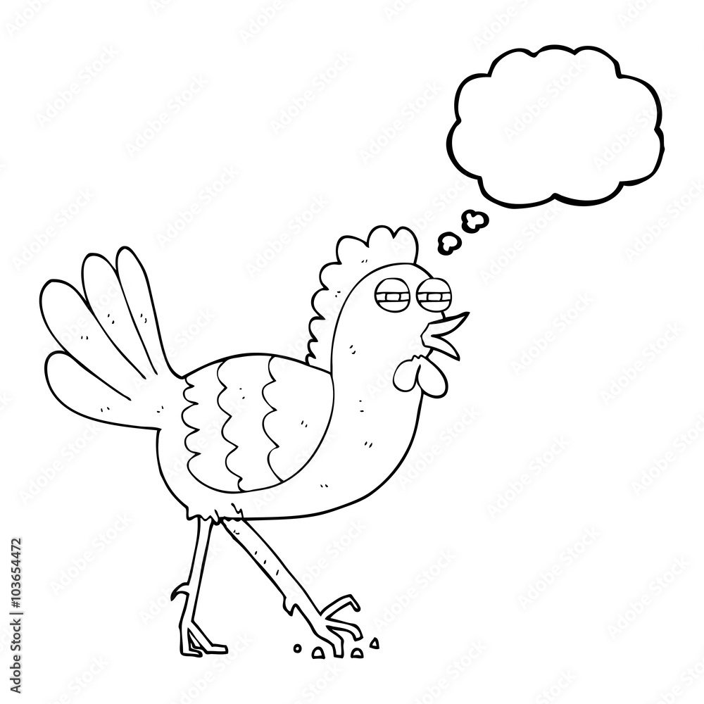 thought bubble cartoon chicken thought bubble cartoon chicken