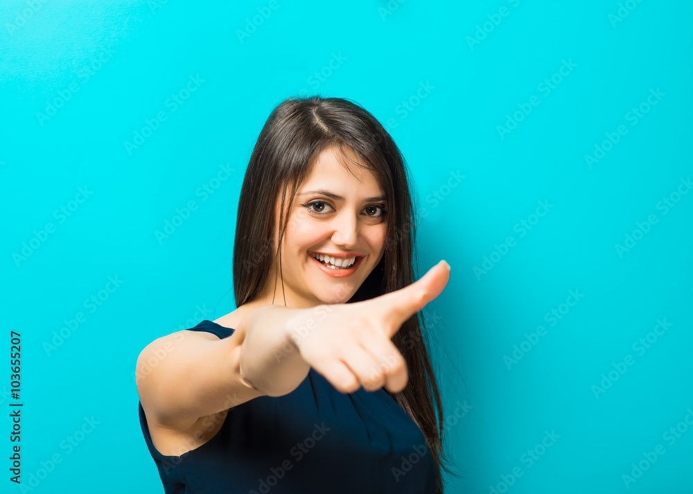 young woman finger young woman finger