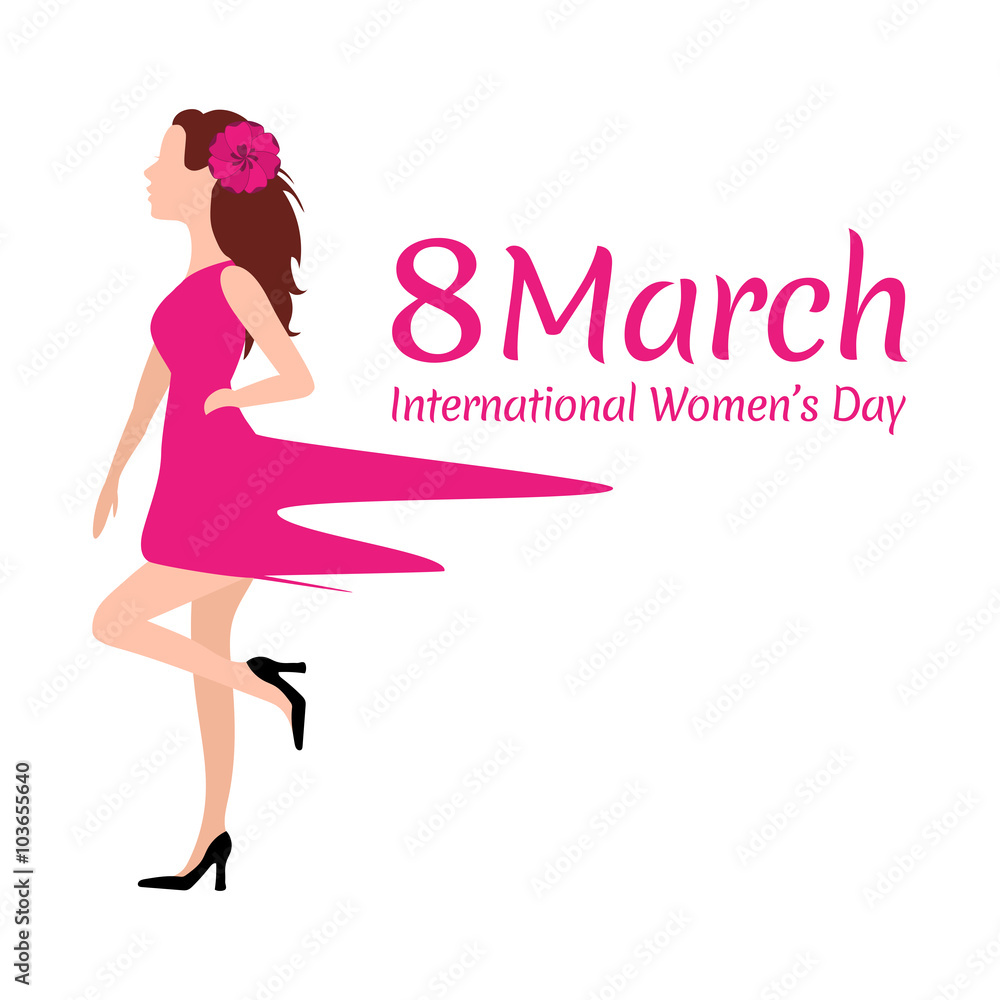 illustration of Happy Women's Day concept illustration of Happy Women's Day concept