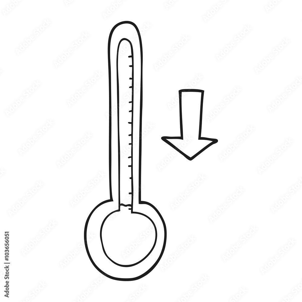 black and white cartoon dropping temperature black and white cartoon dropping temperature
