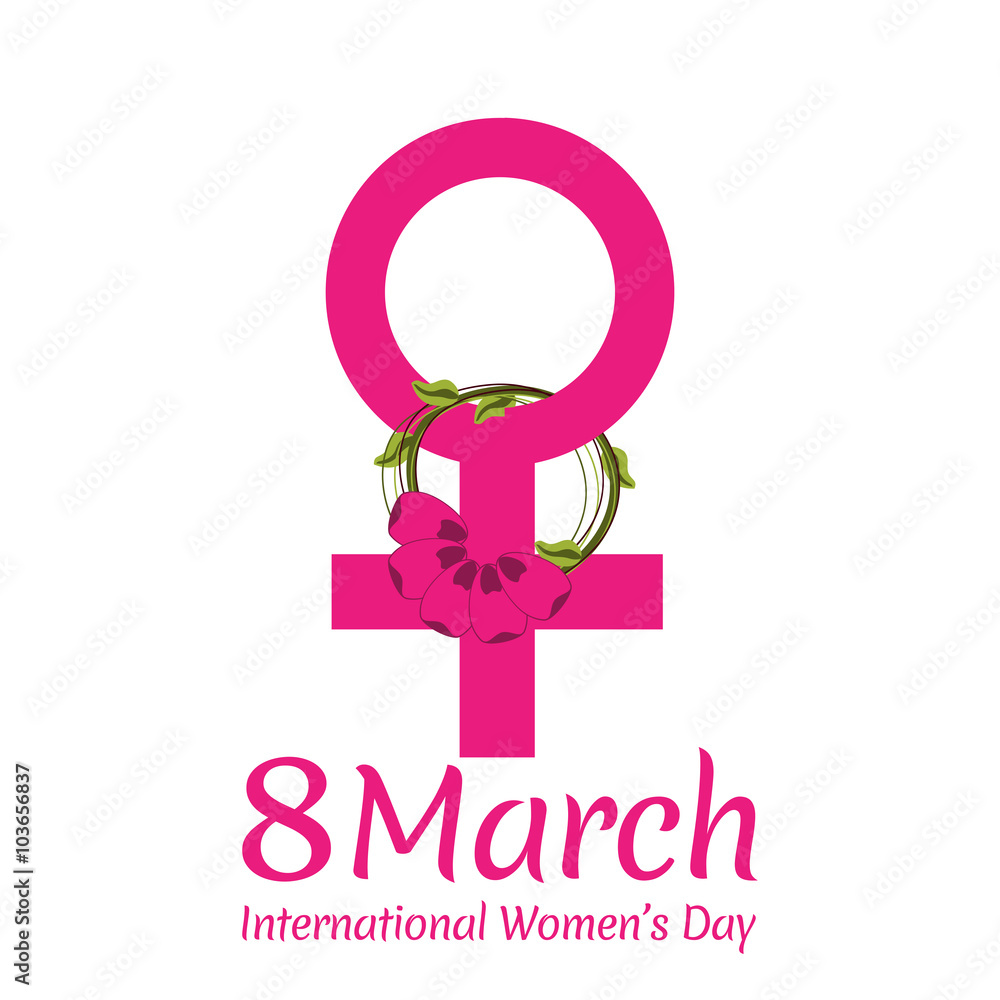 Obraz premium illustration of Happy Women's Day concept