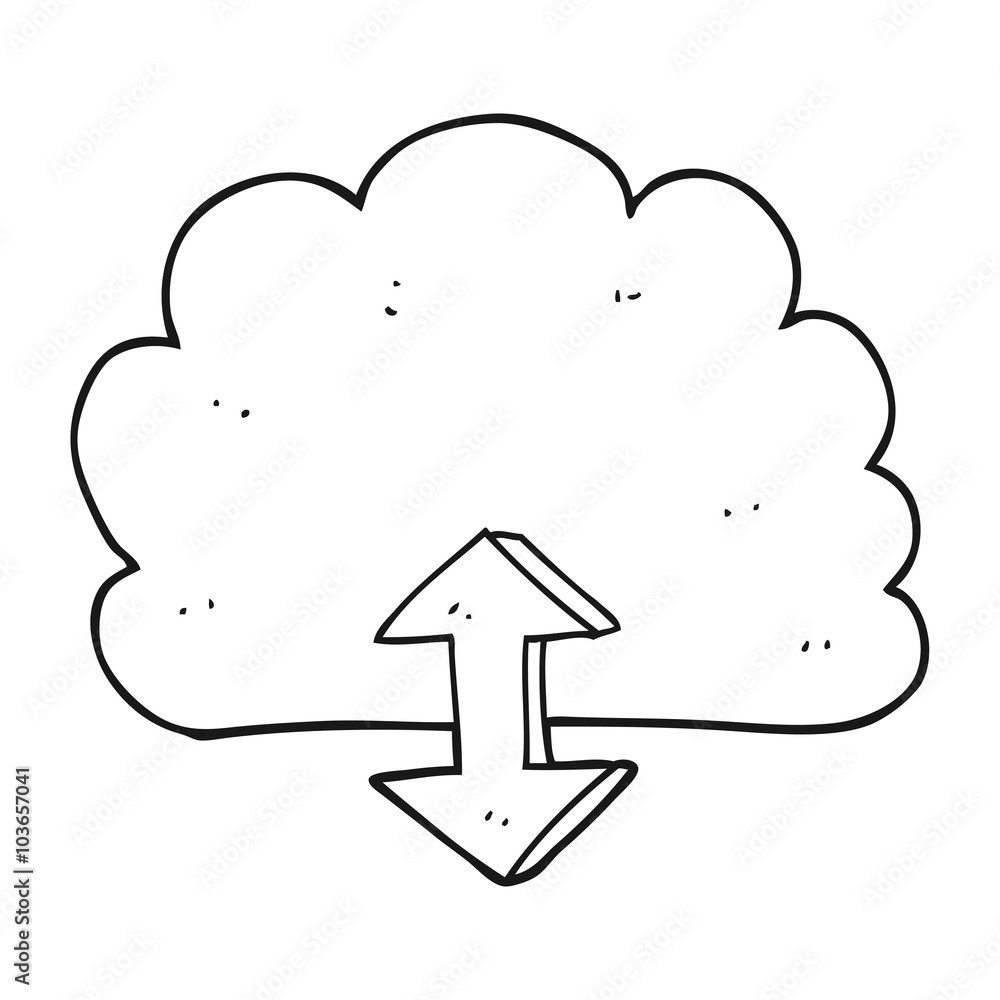 black and white cartoon digital cloud black and white cartoon digital cloud