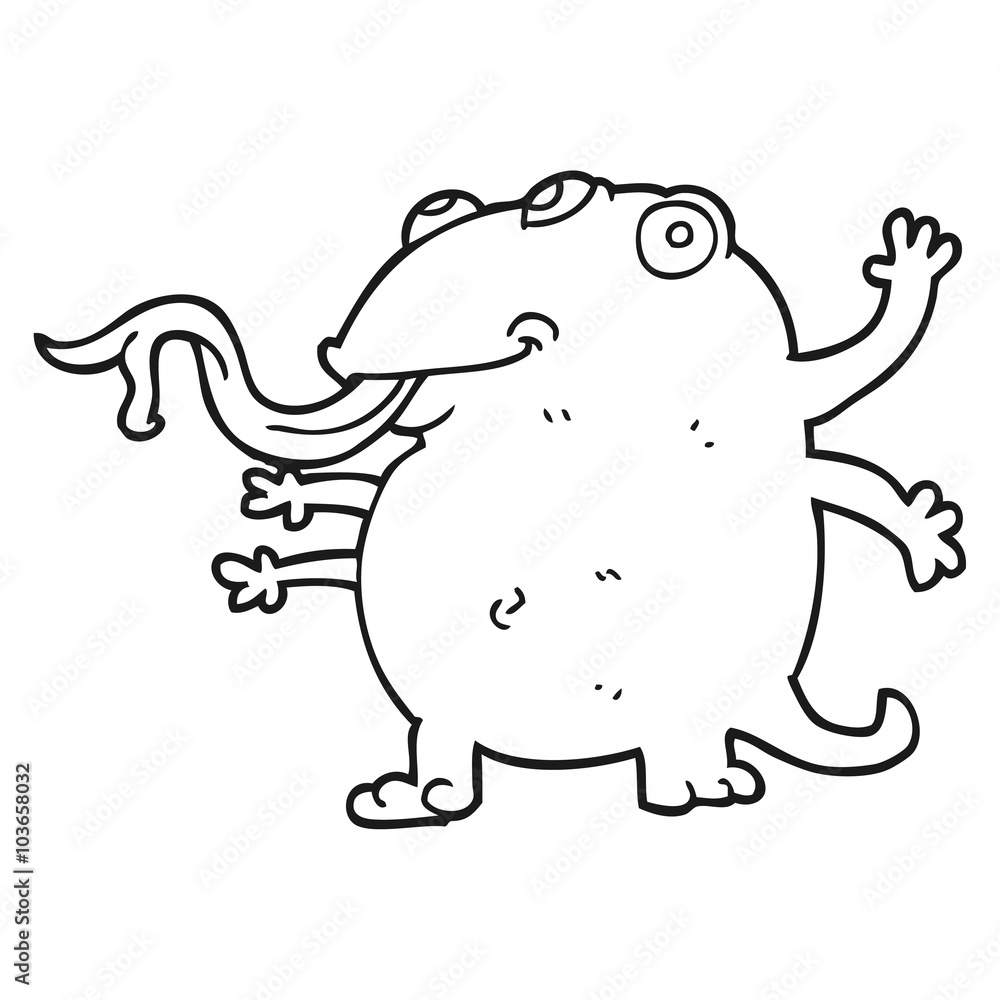 black and white cartoon alien black and white cartoon alien