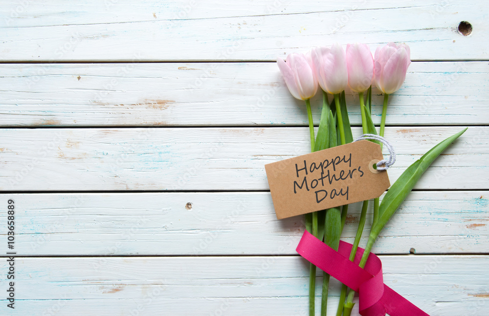 Mothers day gift flowers - obrazy, fototapety, plakaty 