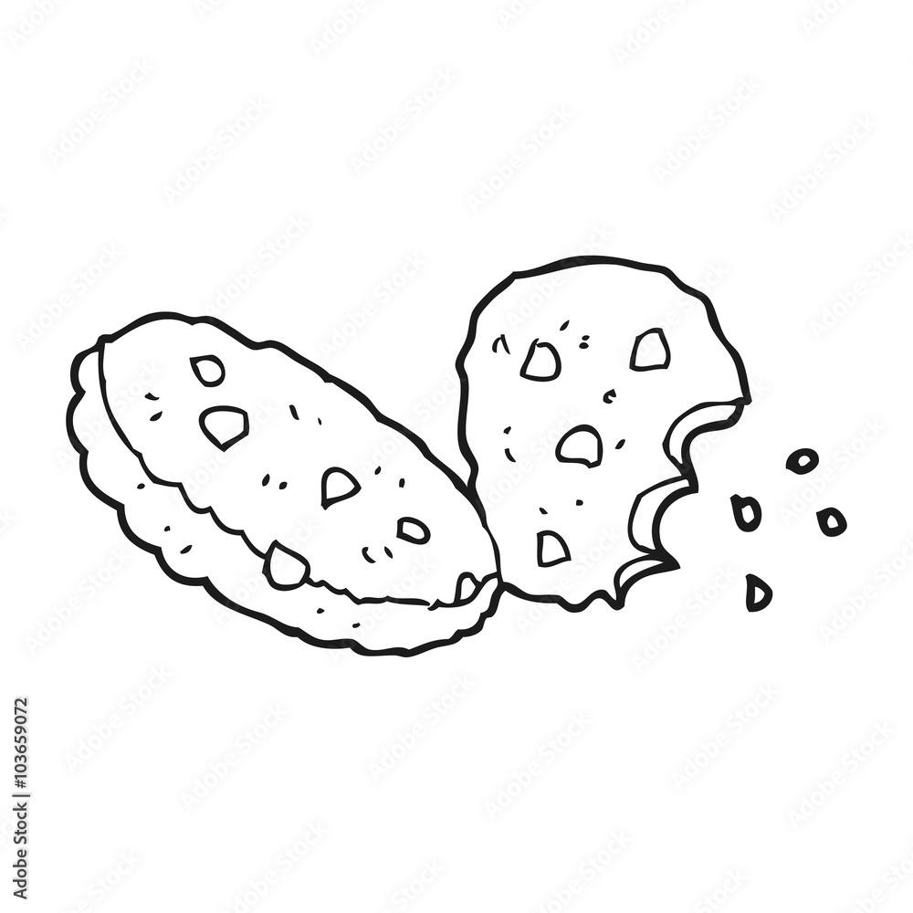 black and white cartoon cookies black and white cartoon cookies