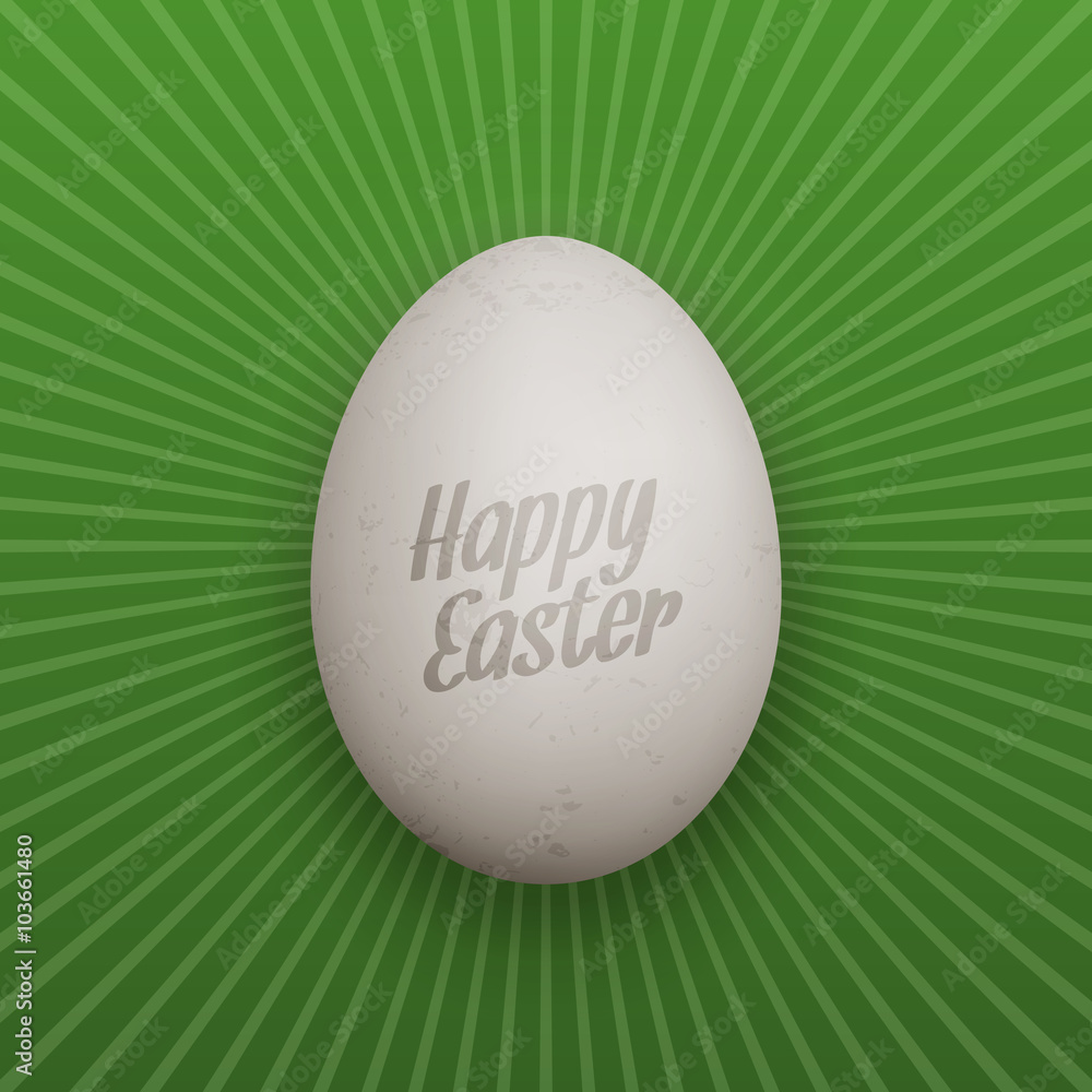 Easter realistic Chicken Egg with Shadows Easter realistic Chicken Egg with Shadows