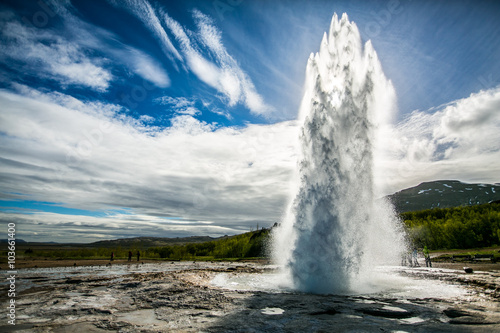 Fototapeta Iceland nature geyser