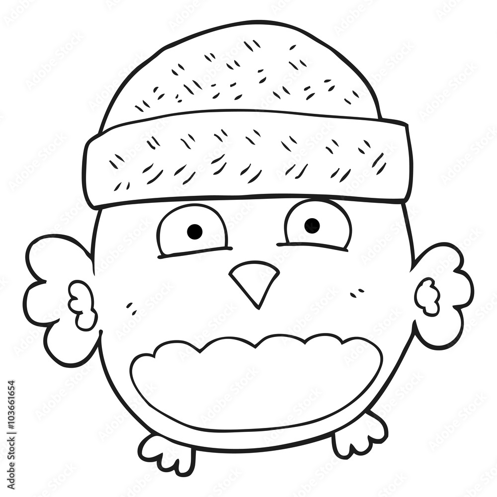 black and white cartoon cute owl black and white cartoon cute owl