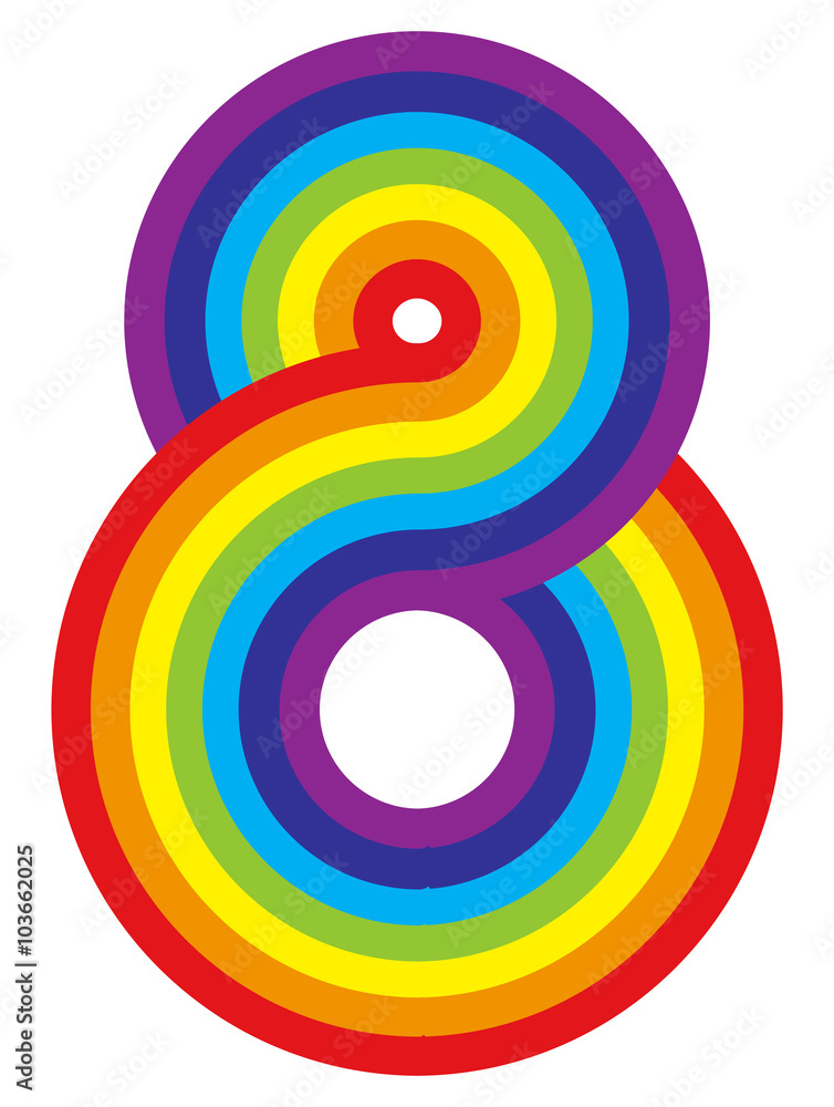 Obraz premium Rainbow background. Vector illustration