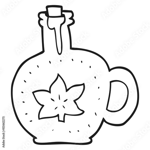 black and white cartoon maple syrup