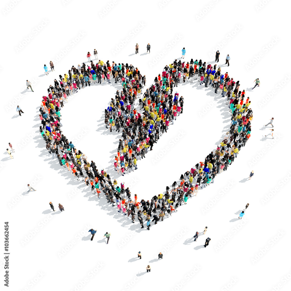  people  shape  heart