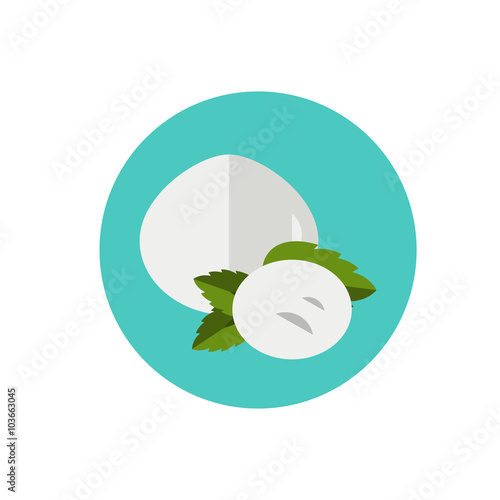 Mozzarella Cheese Icon