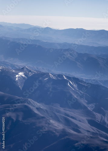 Window Plane View of Andes Mountains © danflcreativo