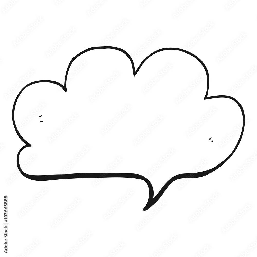 black and white cartoon cloud speech bubble black and white cartoon cloud speech bubble