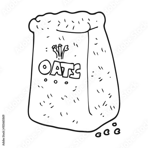 oats clipart black and white tree