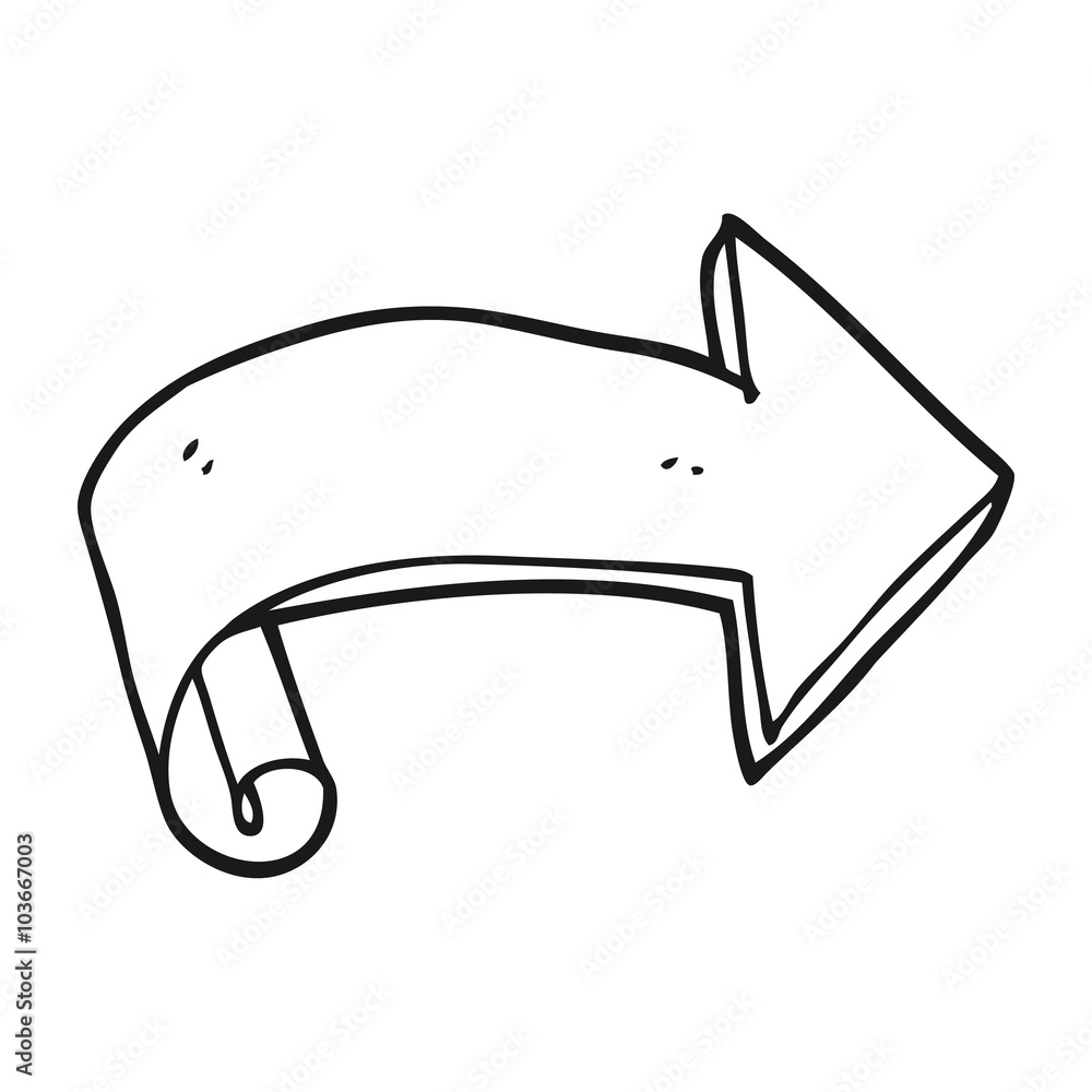 black and white cartoon arrow black and white cartoon arrow