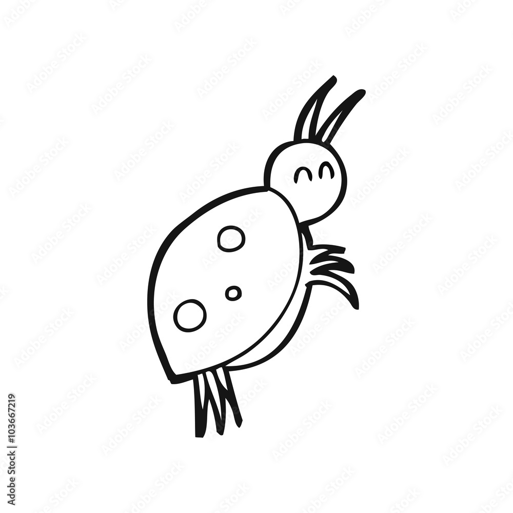 black and white cartoon ladybug black and white cartoon ladybug