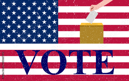 election vote in the United States against the backdrop of the n