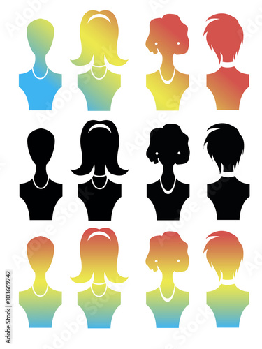 Free liberated Silhouette female mannequin satisfied with their