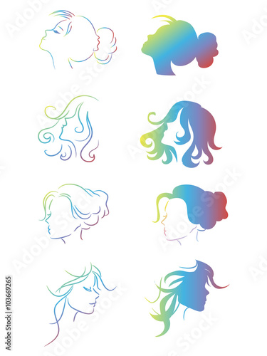 Free uninhibited girls Silhouette heads satisfied with their app
