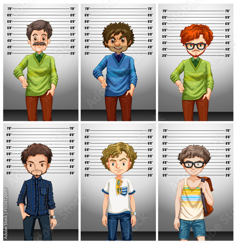 Men taking picture of ID