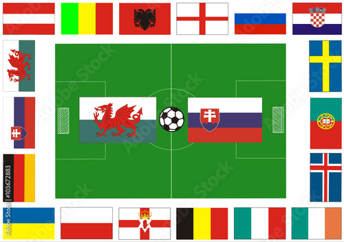 Fußball in Frankreich 2016 - Gruppe B
WALES - SLOWAKEI