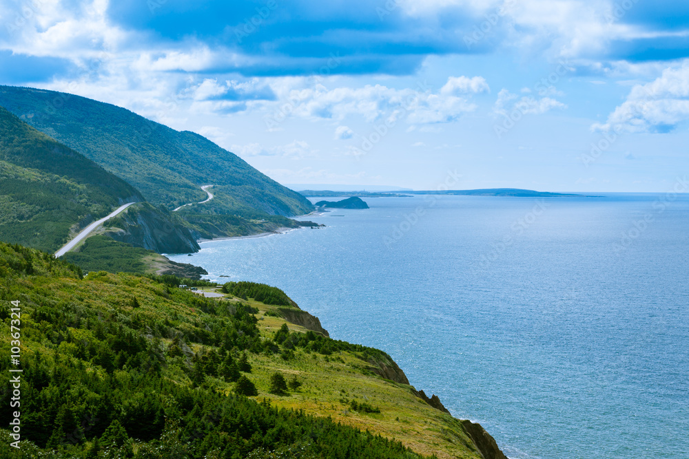Cabot Trail highway Cape Breton NP NS Canada