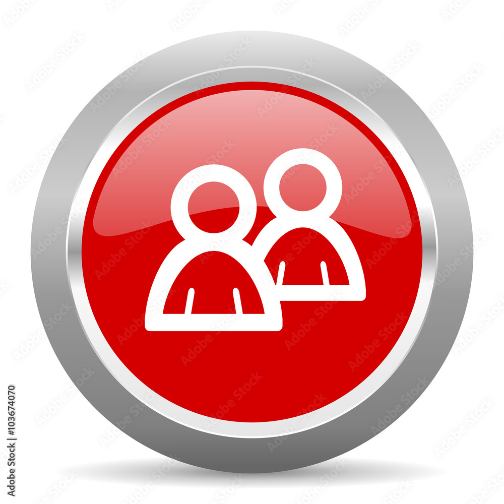forum red metallic chrome web circle glossy icon forum red metallic chrome web circle glossy icon