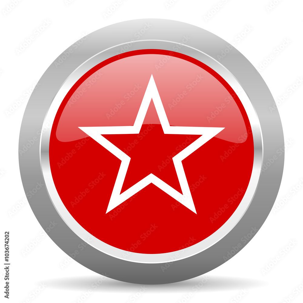 star red metallic chrome web circle glossy icon star red metallic chrome web circle glossy icon