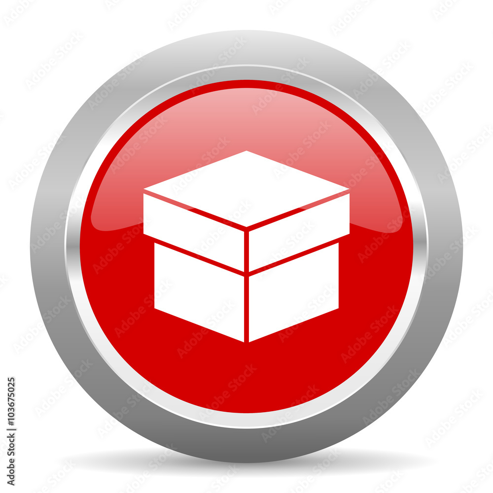 box red metallic chrome web circle glossy icon box red metallic chrome web circle glossy icon
