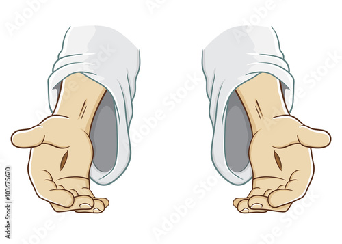 Jesus Christ Hand Reaching Out