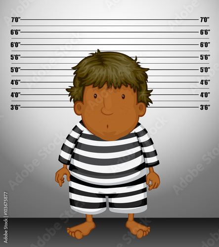 Man in striped suit taking photo