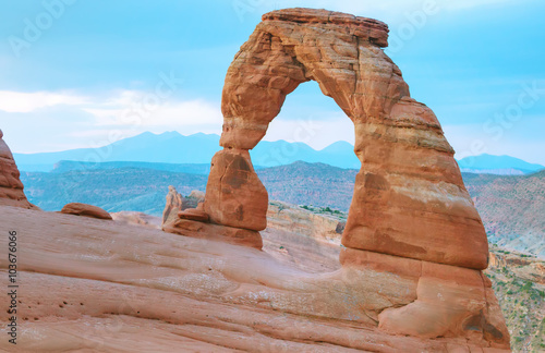 Obraz na płótnie Delicate Arch at the Arches National park w salonie