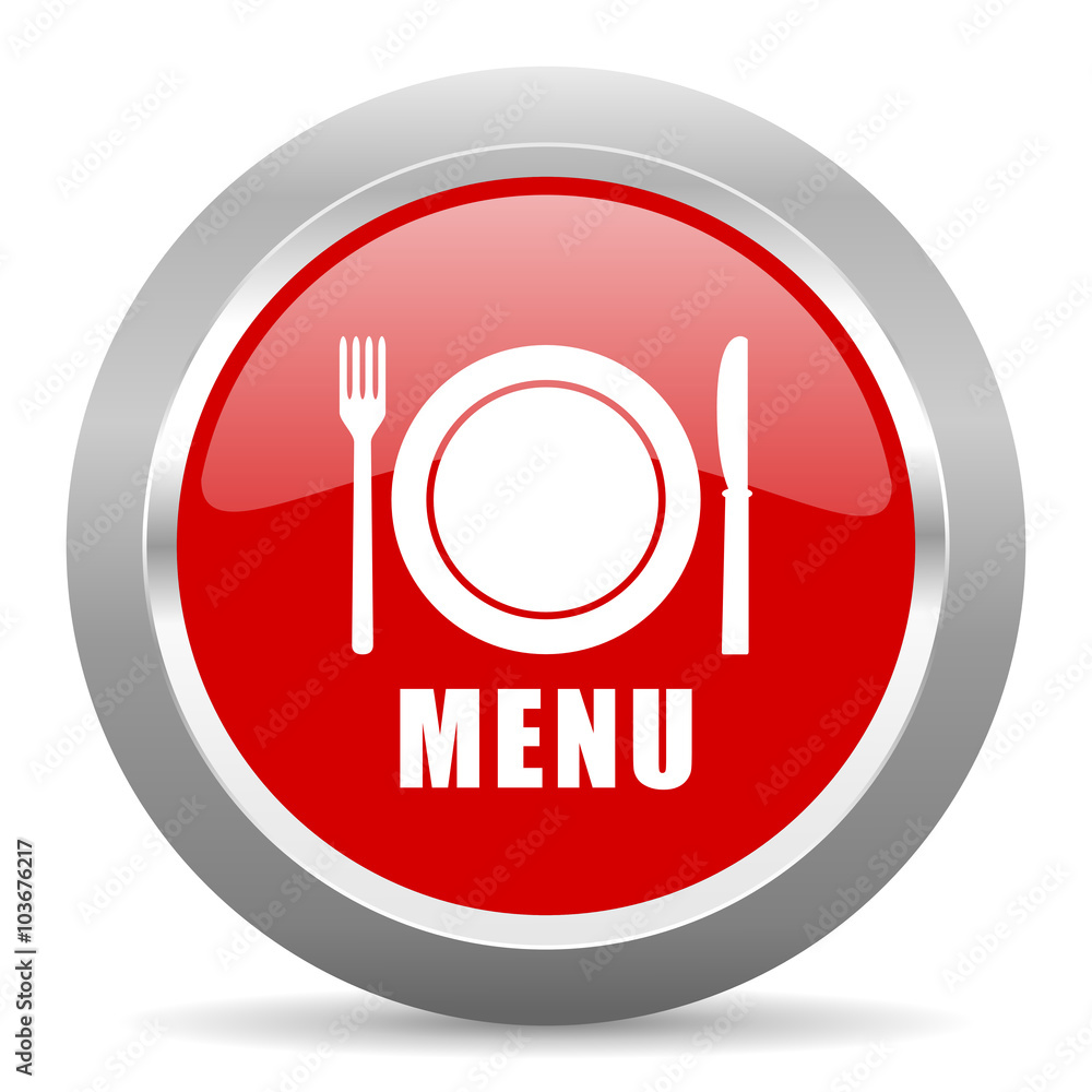 menu red metallic chrome web circle glossy icon menu red metallic chrome web circle glossy icon