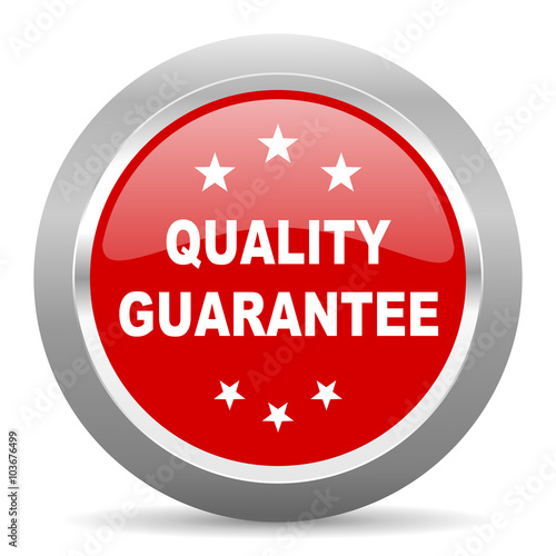 quality guarantee red metallic chrome web circle glossy icon